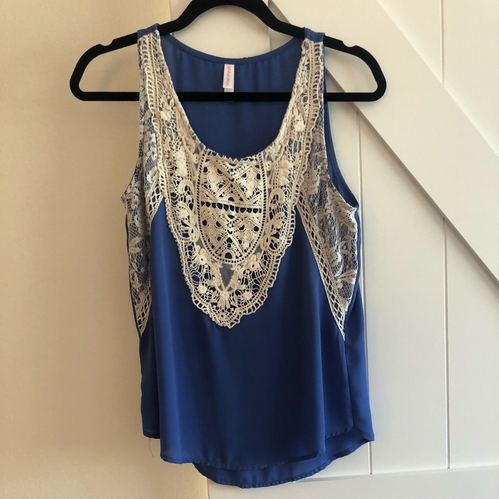 Blue tank top!!!!